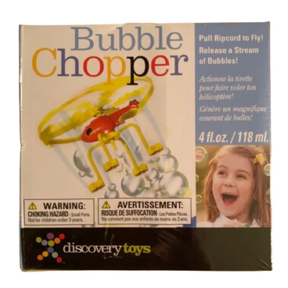 Discovery Toys Kids Bubble Chopper 2016 Ages 3+ Outdoor Fun New SEALED Packaging